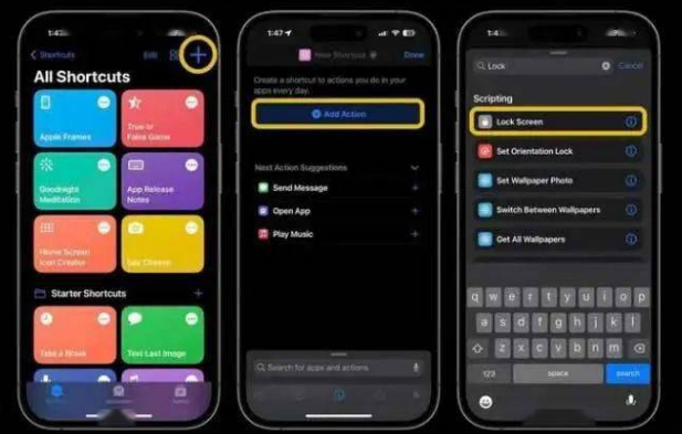 大田苹果14锁屏维修店分享iPhone14升级iOS16.4后如何创建锁屏快捷方式 