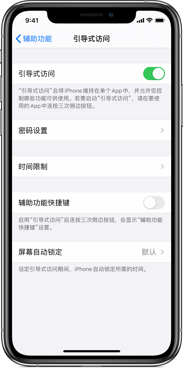 大田苹果手机维修分享如何在 iPhone 上退出引导式访问 