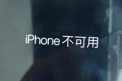 大田苹果服务网点分享锁屏界面显示“iPhone 不可用”如何解决 